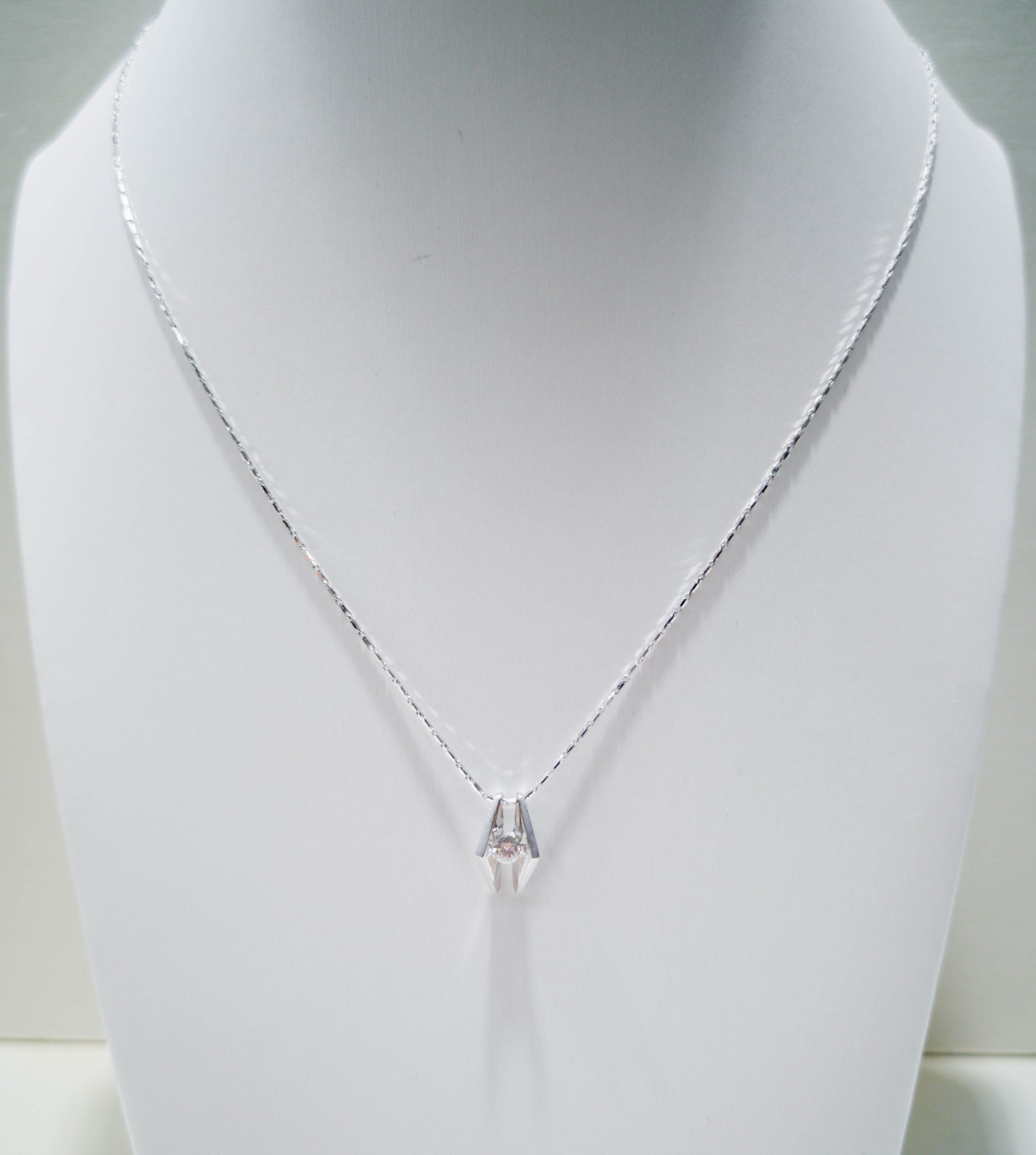 3D Triangular Solitaire Pendant - ValueMax Jewellery