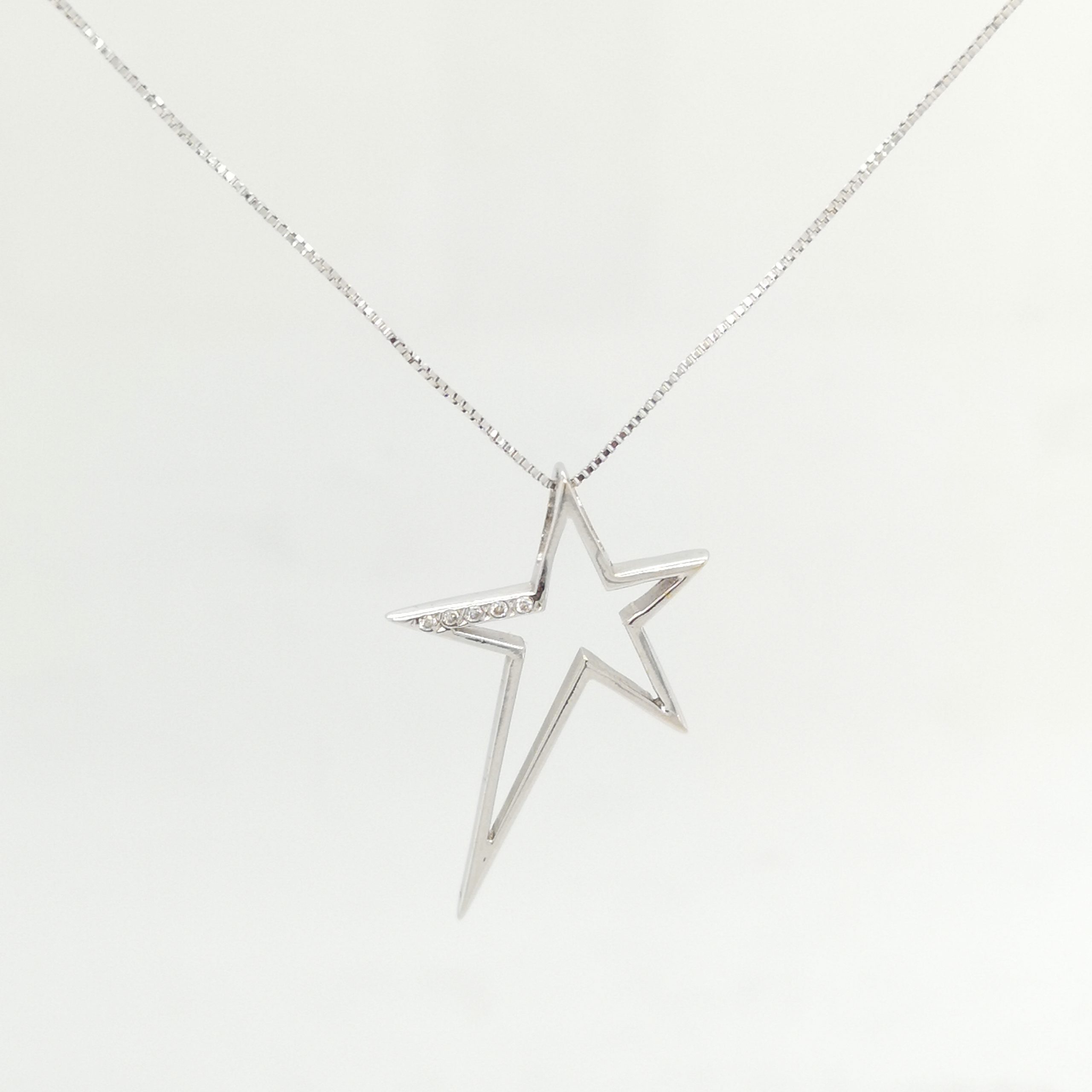 Star Diamante Pendant - Valuemax Jewellery