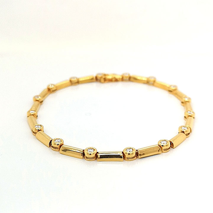 Yellow Gold Patterned Bracelet - ValueMax Jewellery