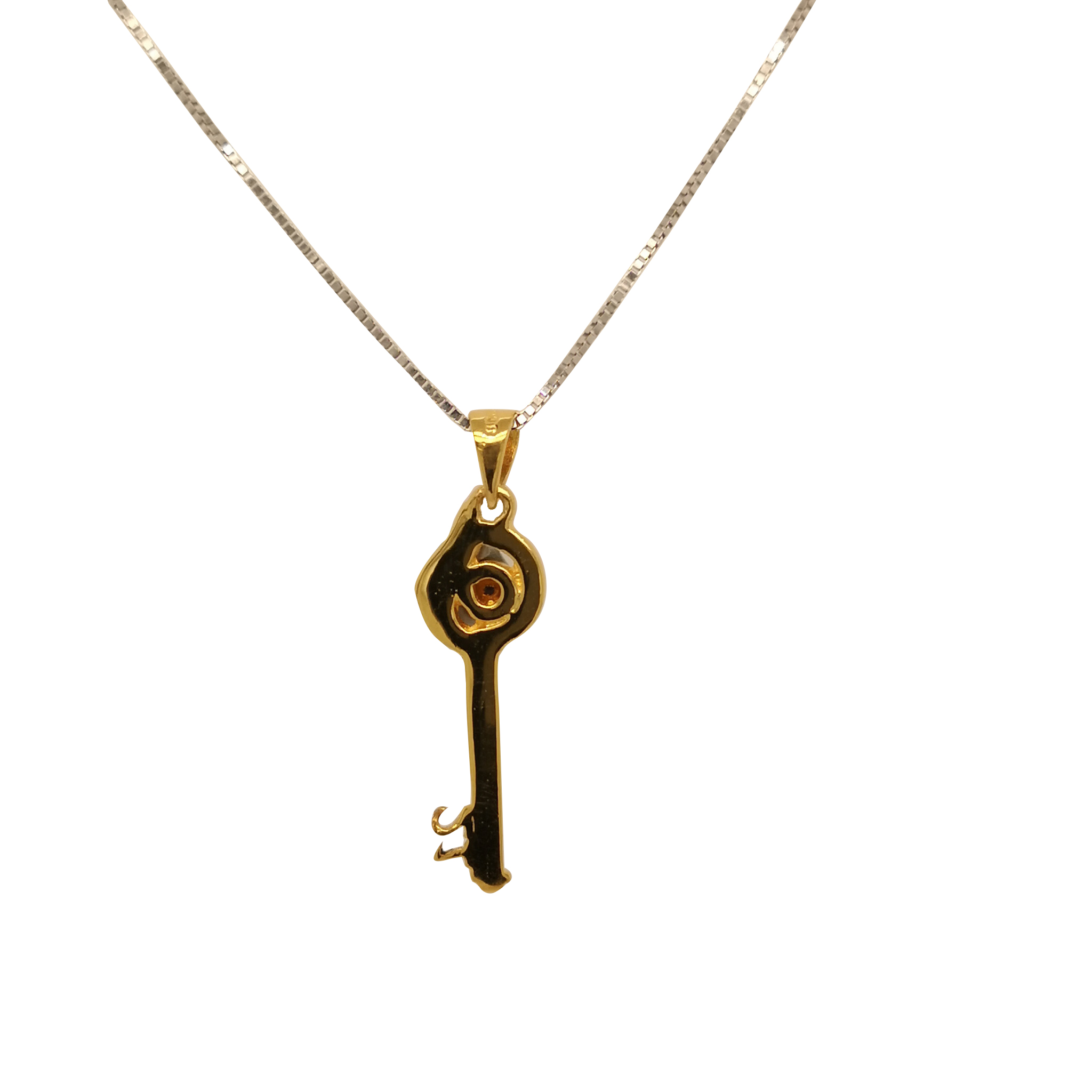 21st birthday Key Diamond Pendant - ValueMax Jewellery