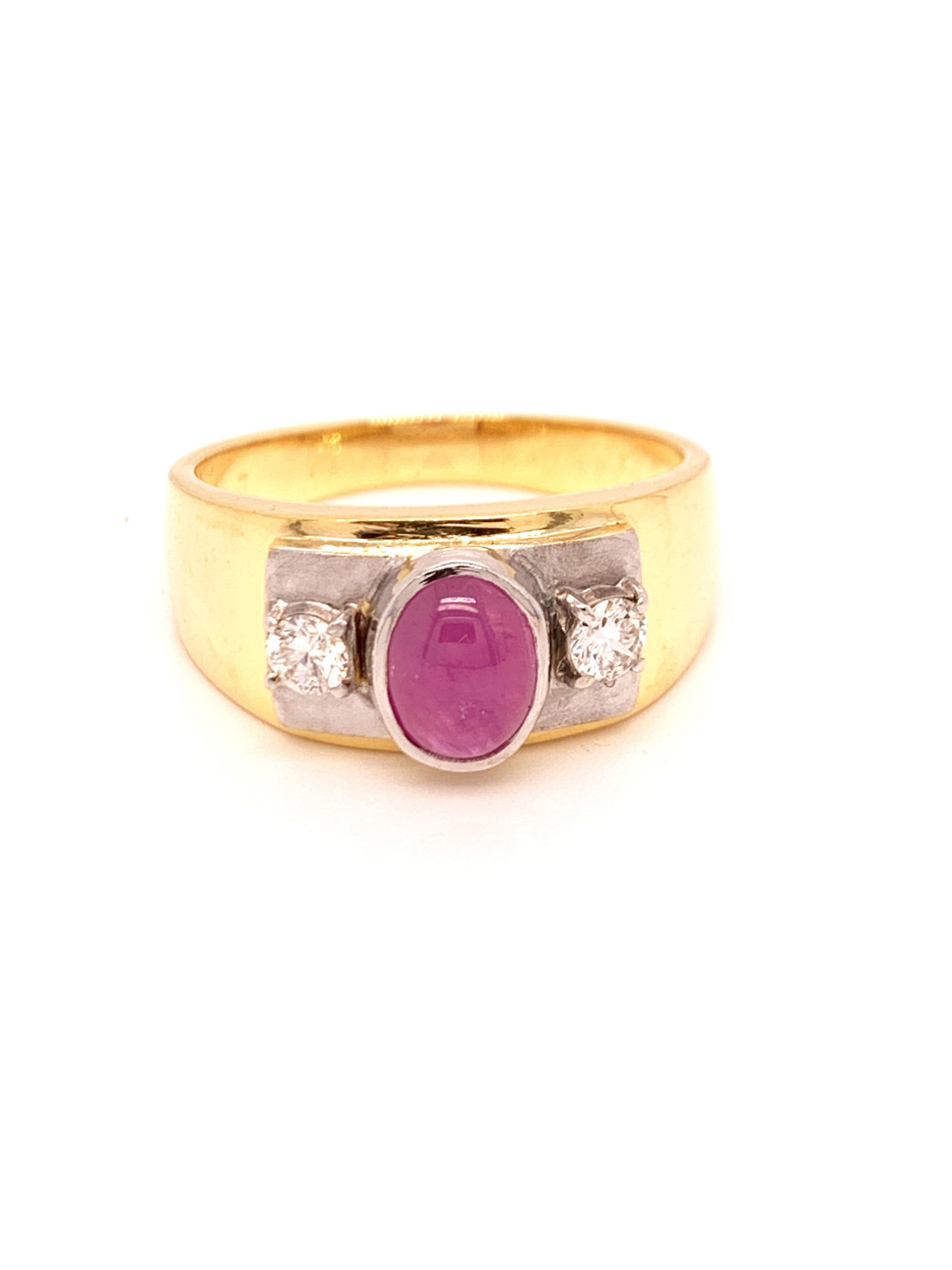 Gold red ruby on sale ring