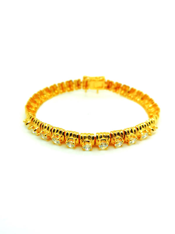 20K Yellow Gold Diamond Bracelet