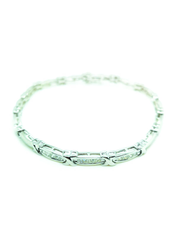 18K White Gold Diamond Bracelet