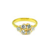 20K Yellow Gold Diamond Ring