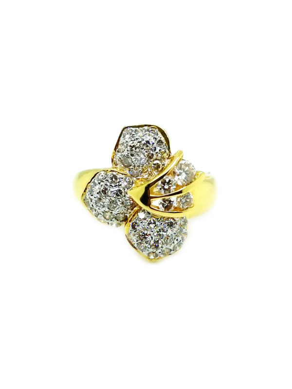 18K Yellow Gold Diamond Ring