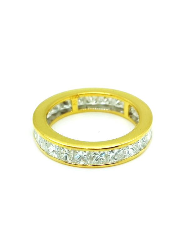 20K Yellow Gold Diamond Ring