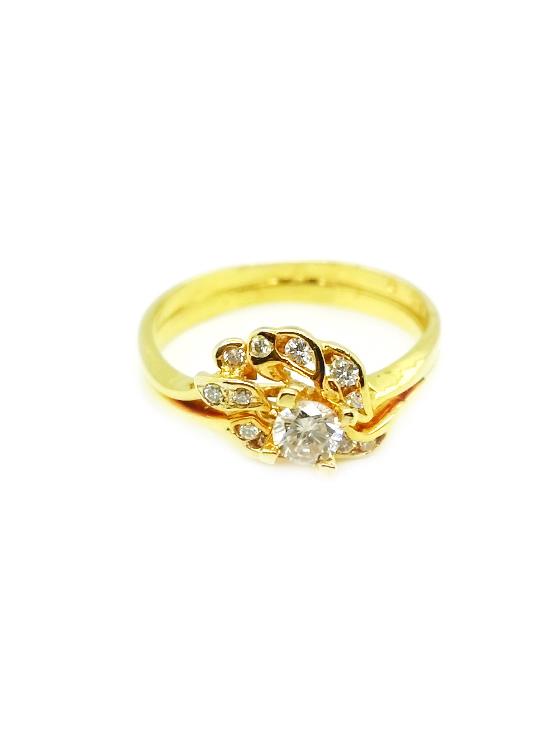 18K Yellow Gold Diamond Ring - ValueMax Jewellery