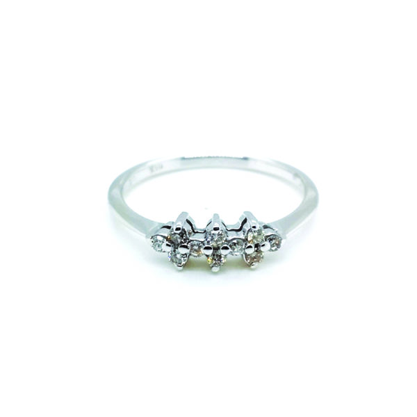 18K White Gold Diamond Ring