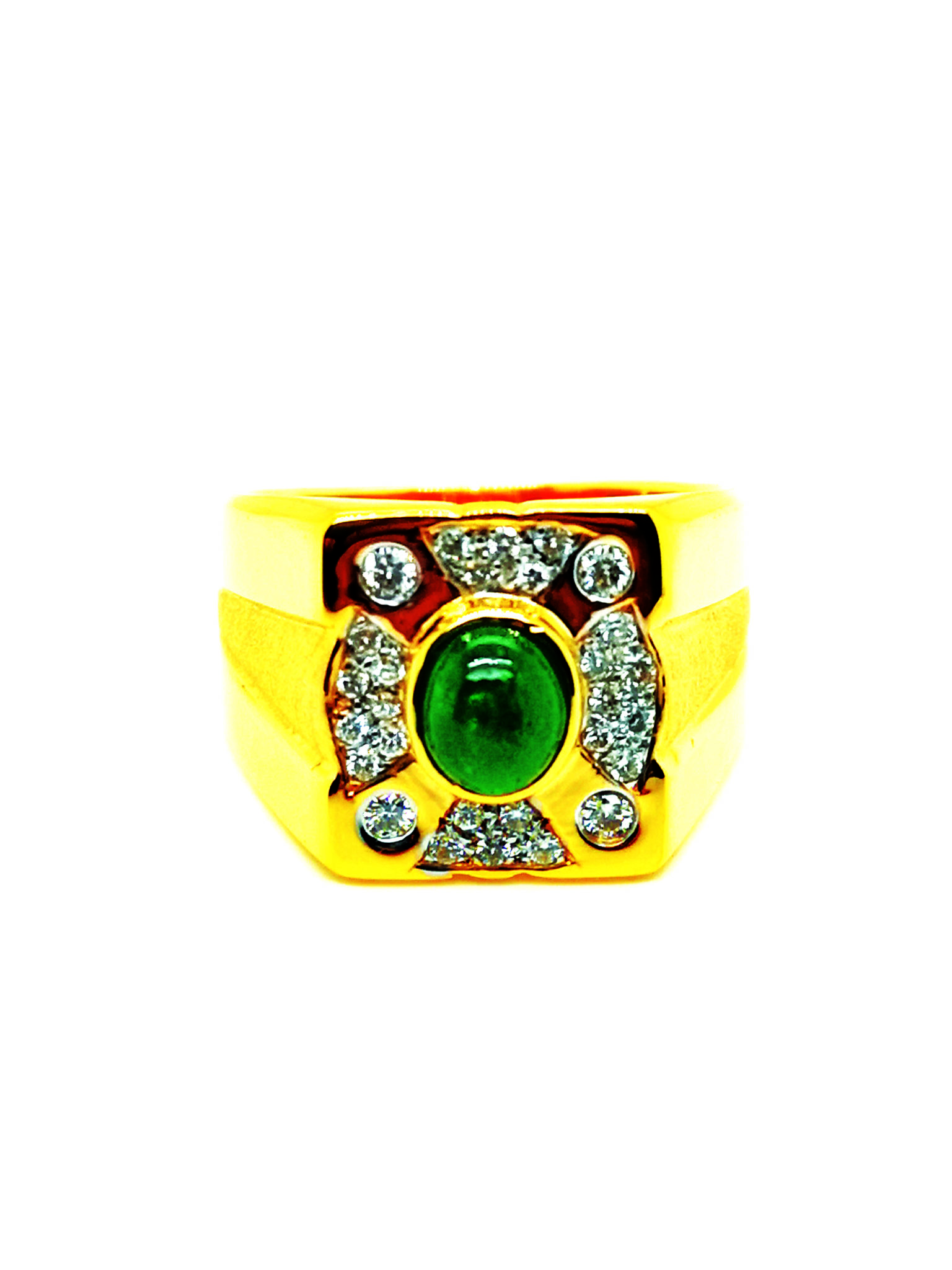 20k-yellow-gold-diamond-emerald-ring-valuemax-jewellery