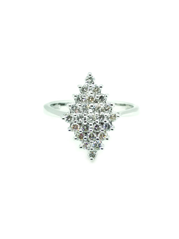 18K White Gold Diamond Ring