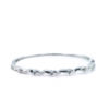 18K White Gold Diamond Bangle