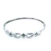 18K White Gold Diamond Bangle