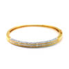 20K Yellow Gold Diamond Bangle