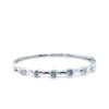 18K White Gold Diamond Bangle