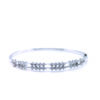 18K White Gold Diamond Bangle