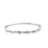 18K White Gold Diamond Bangle