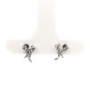 18K White Gold Diamond Earstud