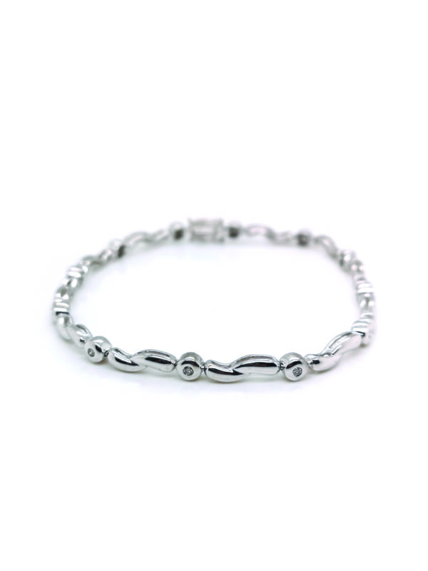 18K White Gold Diamond Bracelet