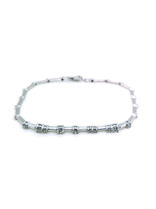 18K White Gold Diamond Bracelet