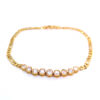 18K Yellow Gold Stone Bracelet