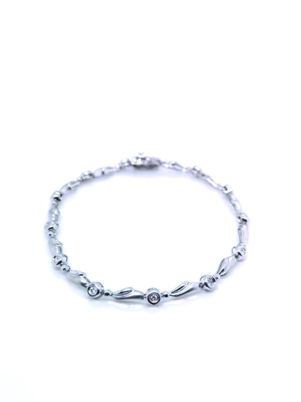 18K White Gold Diamond Bracelet