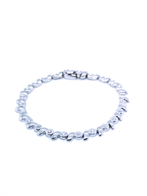 18K White Gold Diamond Bracelet