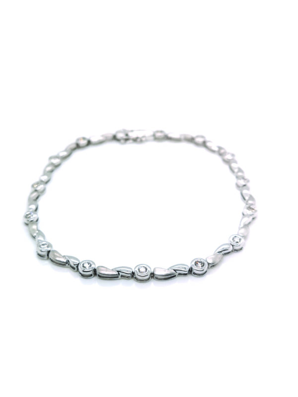 18K White Gold Diamond Bracelet