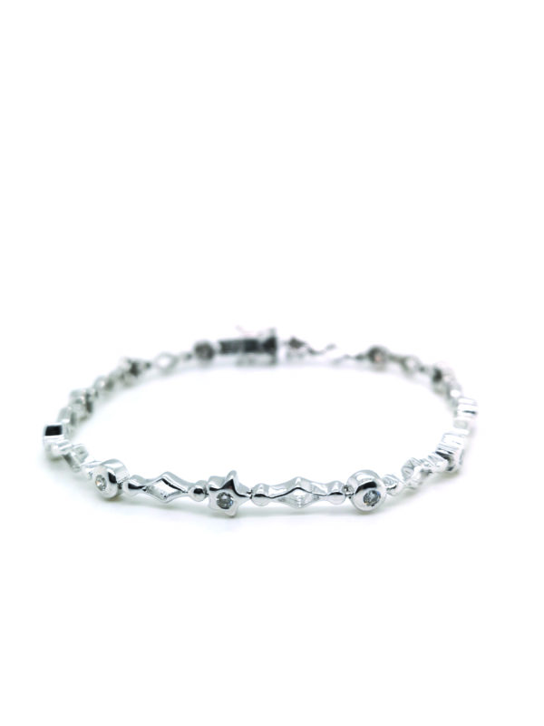 18K White Gold Diamond Bracelet