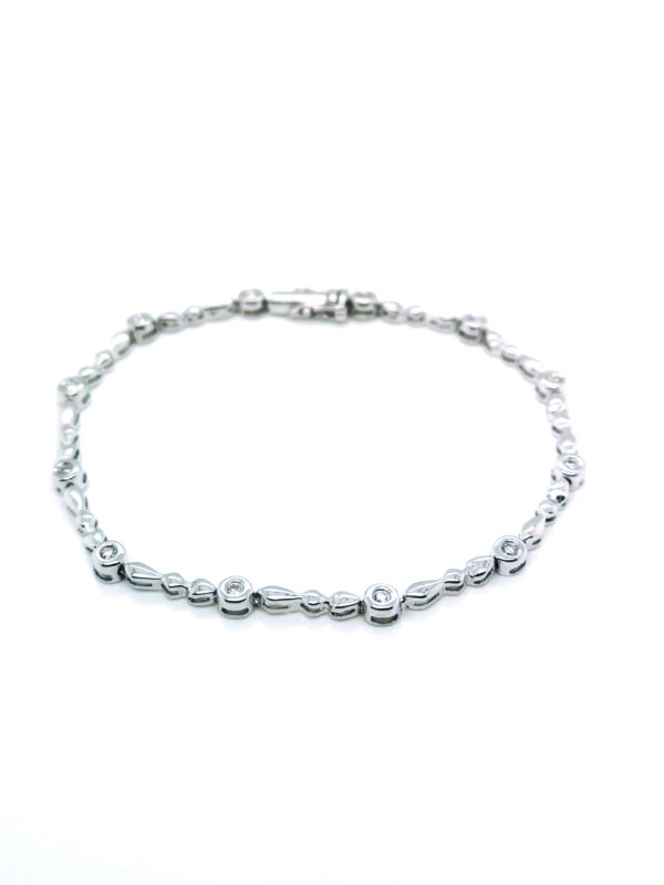 18K White Gold Diamond Bracelet