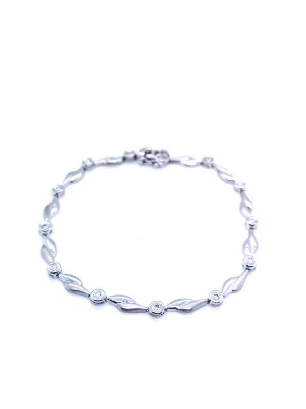 18K White Gold Diamond Bracelet