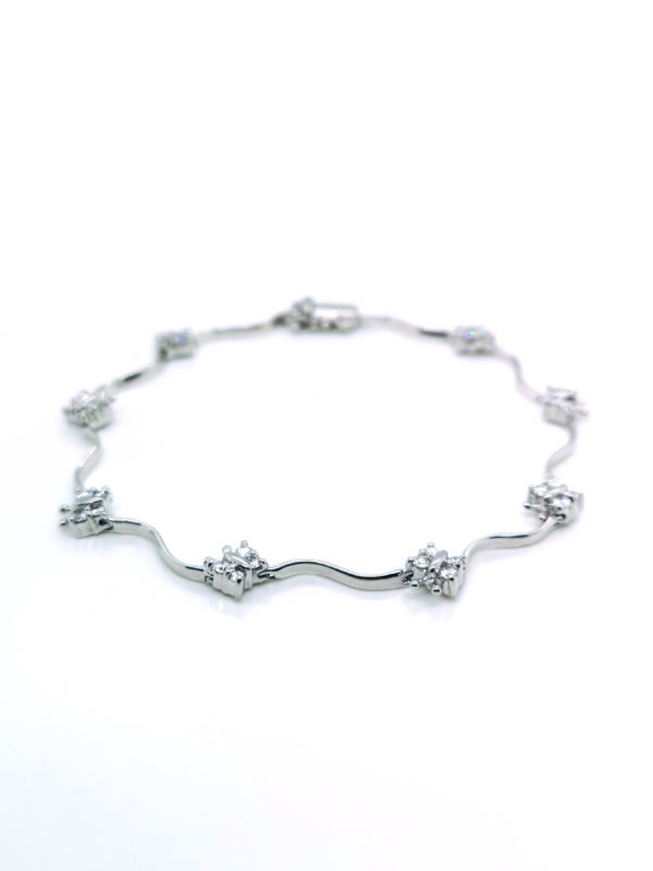 18K White Gold Diamond Bracelet