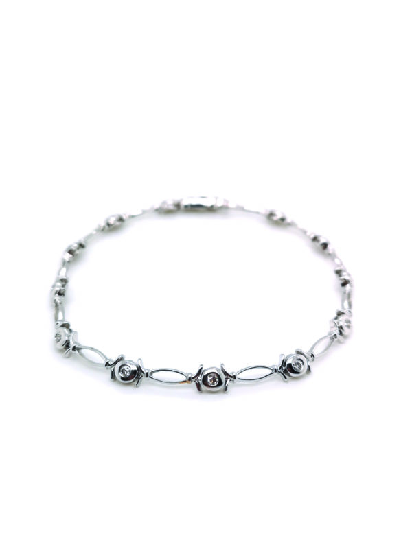 18K White Gold Diamond Bracelet