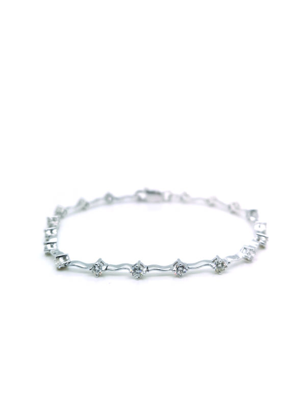 18K White Gold Diamond Bracelet