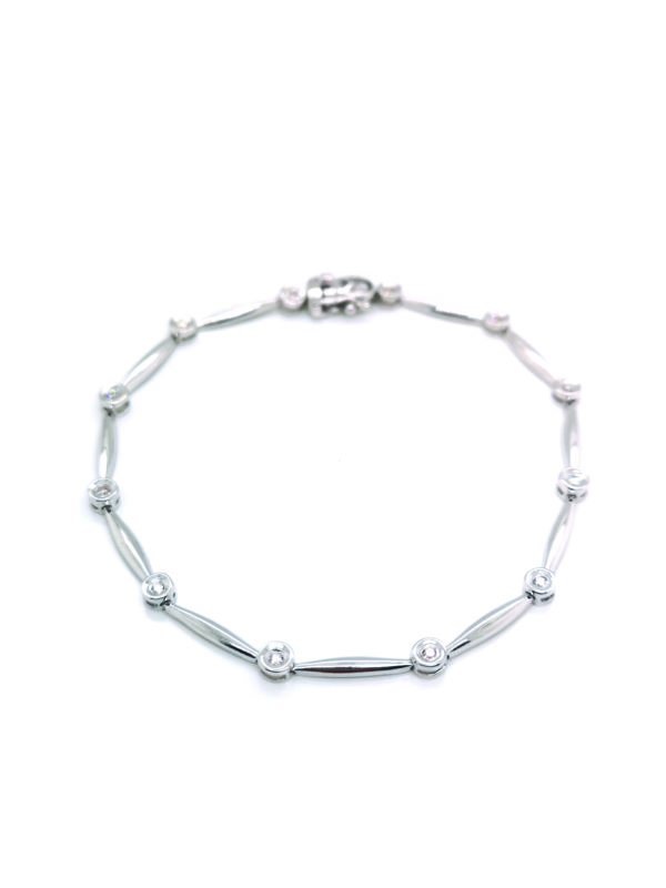 18K White Gold Diamond Bracelet