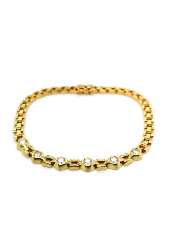 18K Yellow Gold Diamond Bracelet