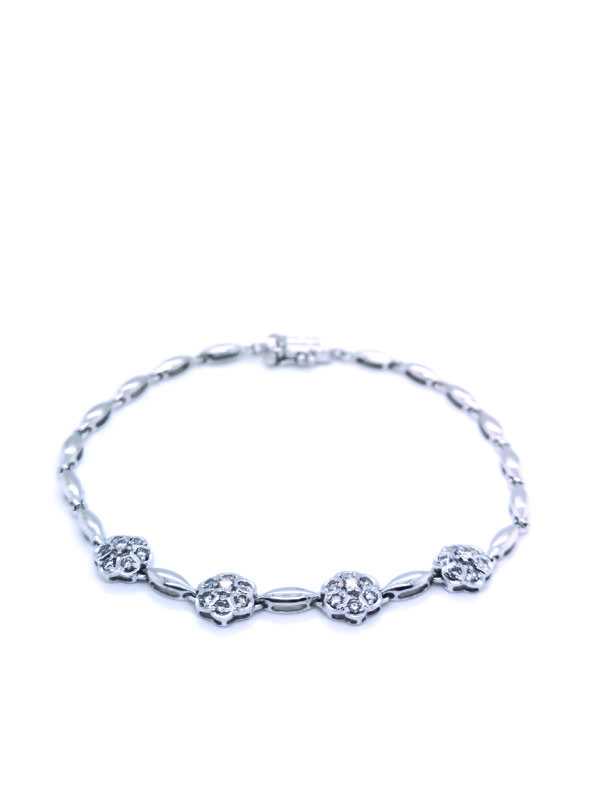 18K White Gold Diamond Bracelet