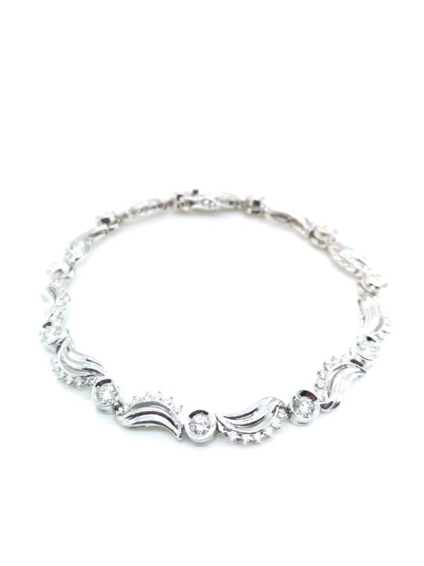 18K White Gold Diamond Bracelet