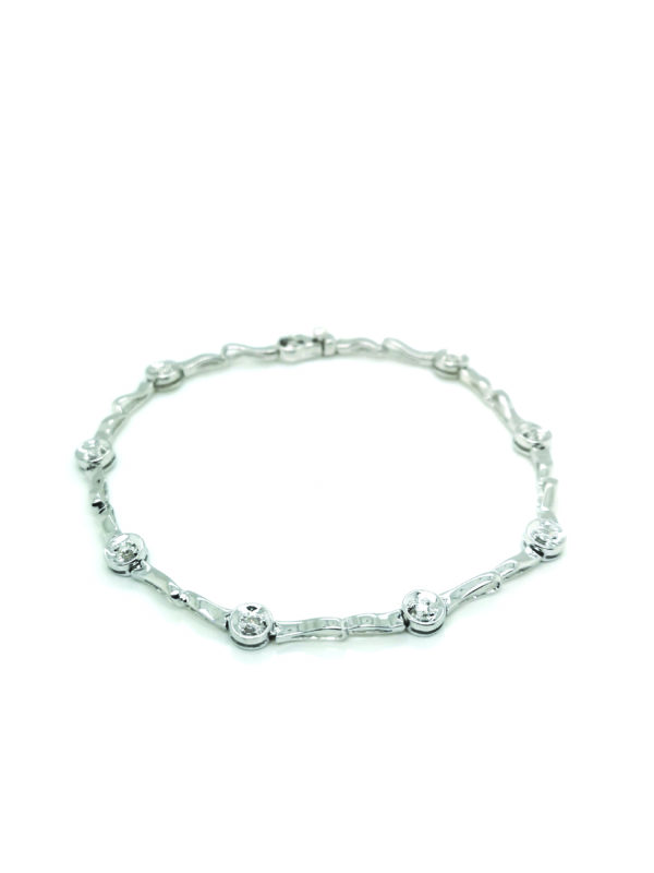 18K White Gold Diamond Bracelet