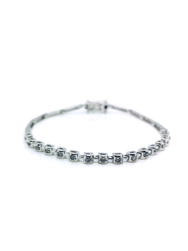 18K White Gold Diamond Bracelet