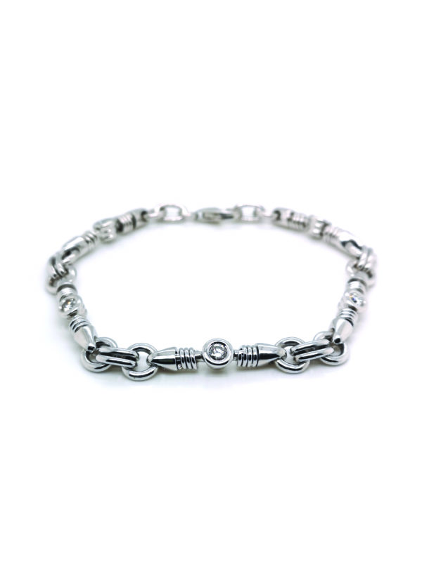 18K White Gold Diamond Bracelet