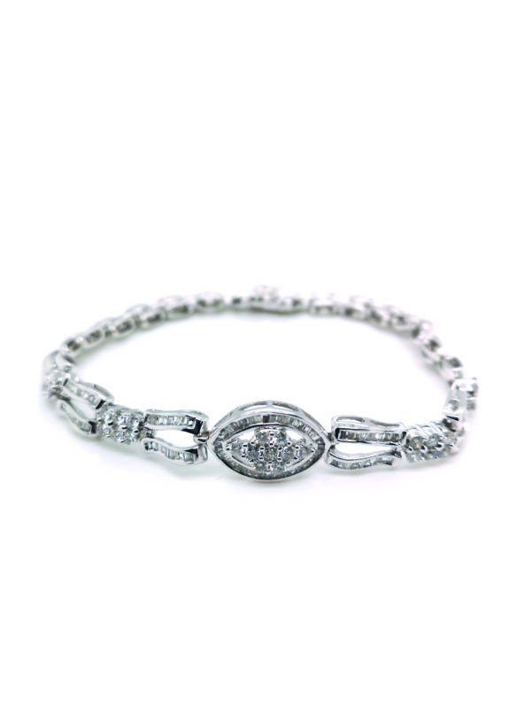 18K White Gold Diamond Bracelet