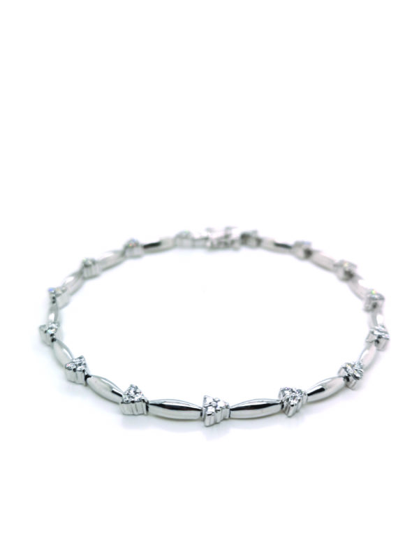 18K White Gold Diamond Bracelet