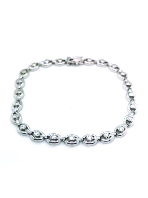 18K White Gold Diamond Bracelet