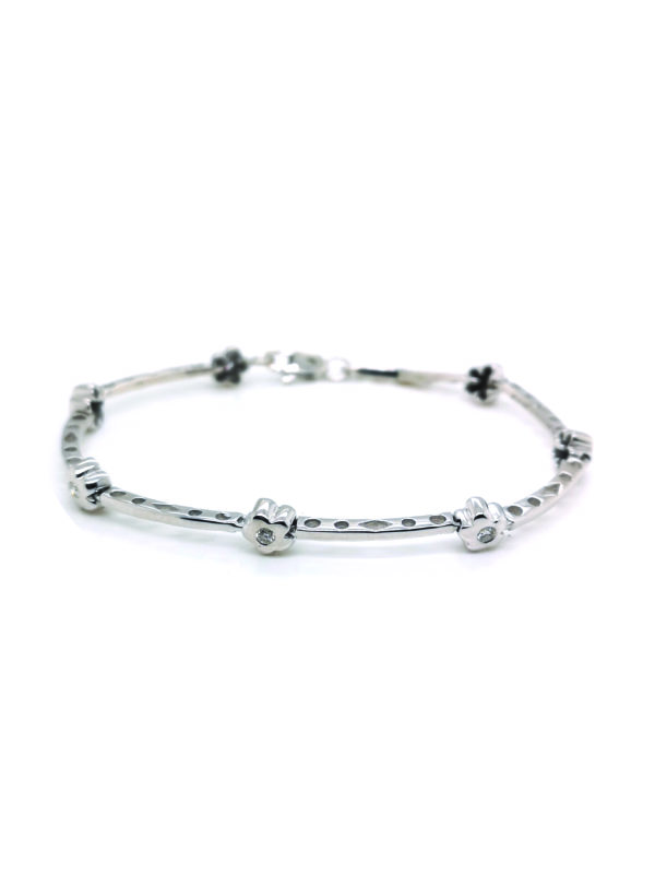 18K White Gold Diamond Bracelet