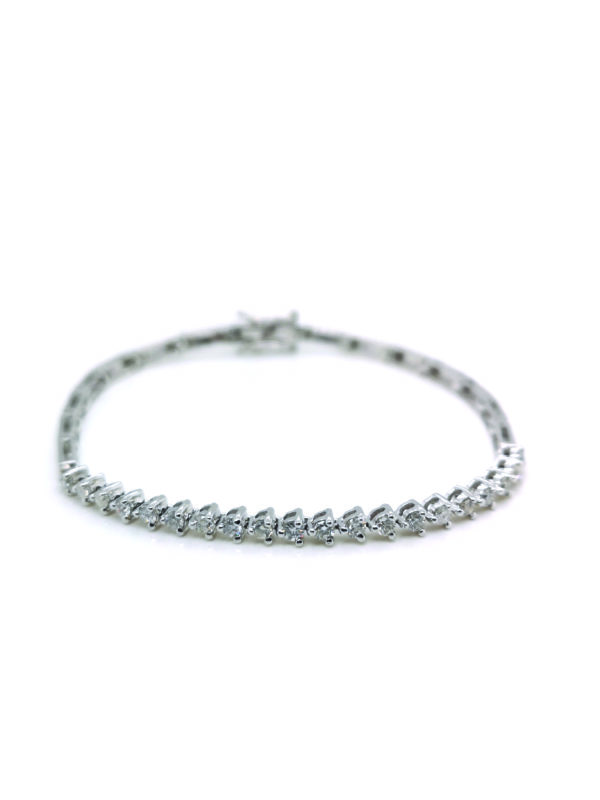 18K White Gold Diamond Bracelet