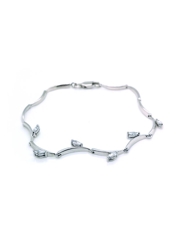 18K White Gold Diamond Bracelet