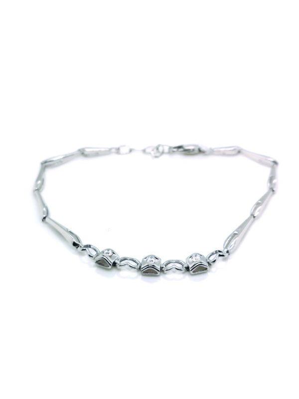 18K White Gold Diamond Bracelet