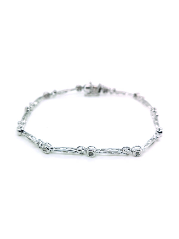 18K White Gold Diamond Bracelet