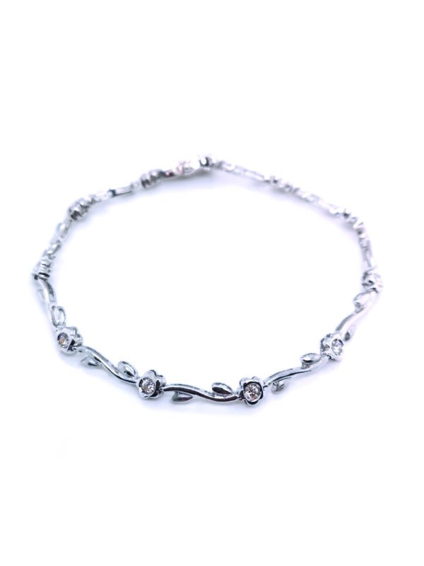 18K White Gold Diamond Bracelet