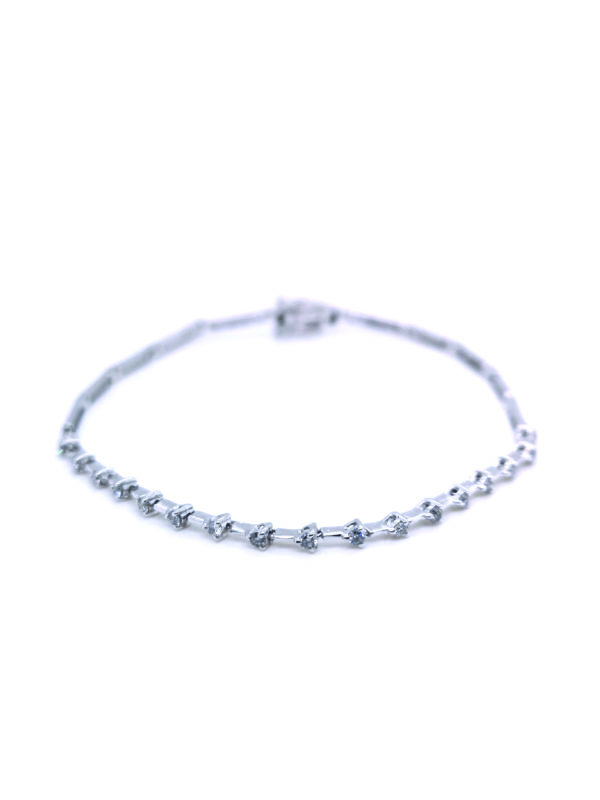 18K White Gold Diamond Bracelet